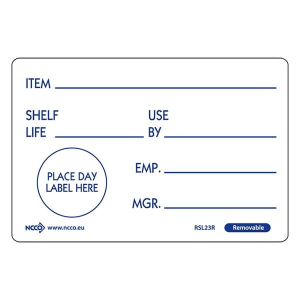 Removable Shelf Life Labels