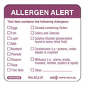 Removable Allergen Alert Labels