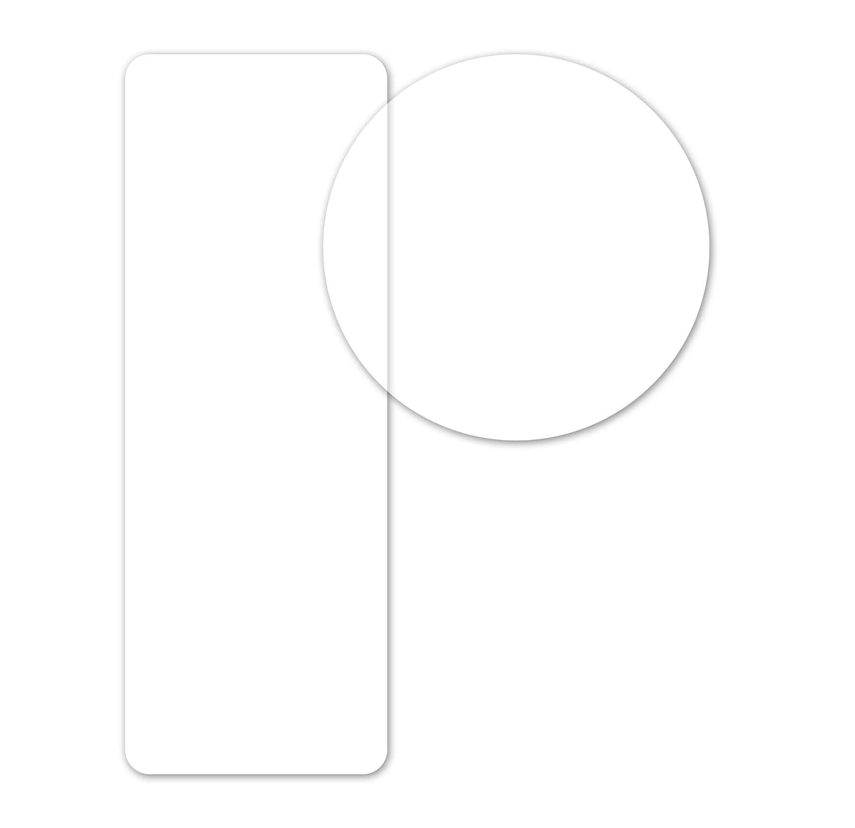 DateCodeGenie Blank Permanent Labels - 50mm x 150mm - Clear