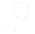 DateCodeGenie Circle Blank Permanent Labels - 75mm - Clear
