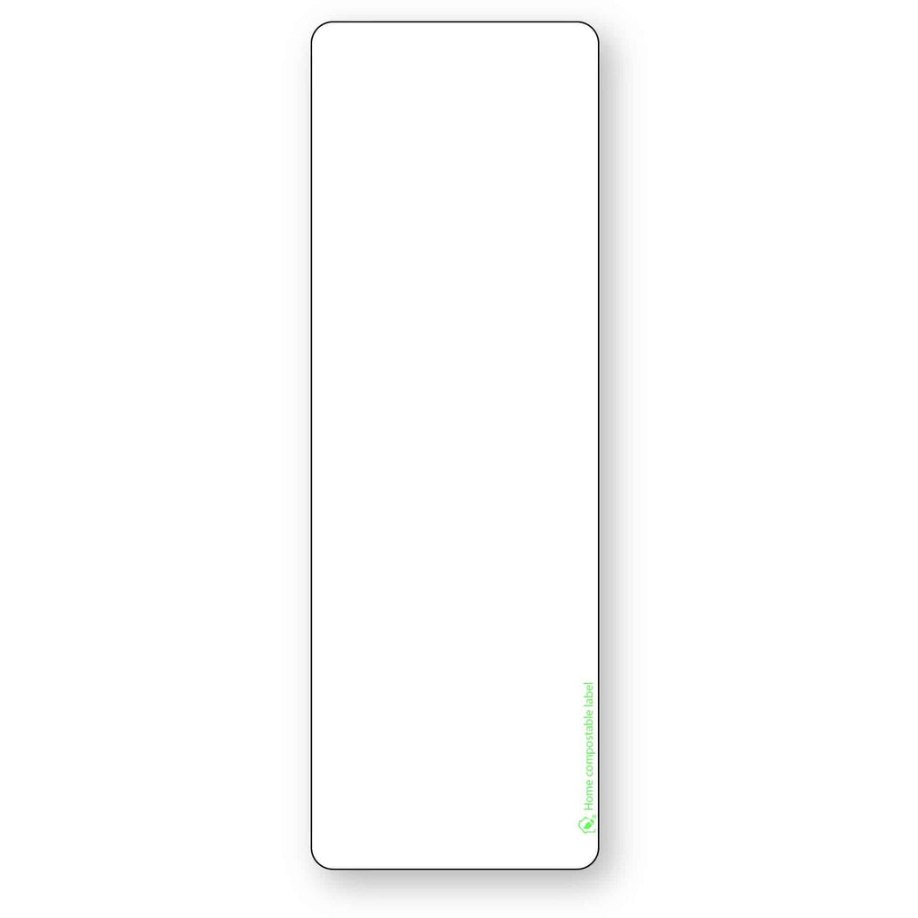 DateCodeGenie Blank Compostable Permanent Labels - 50mm x 150mm - White