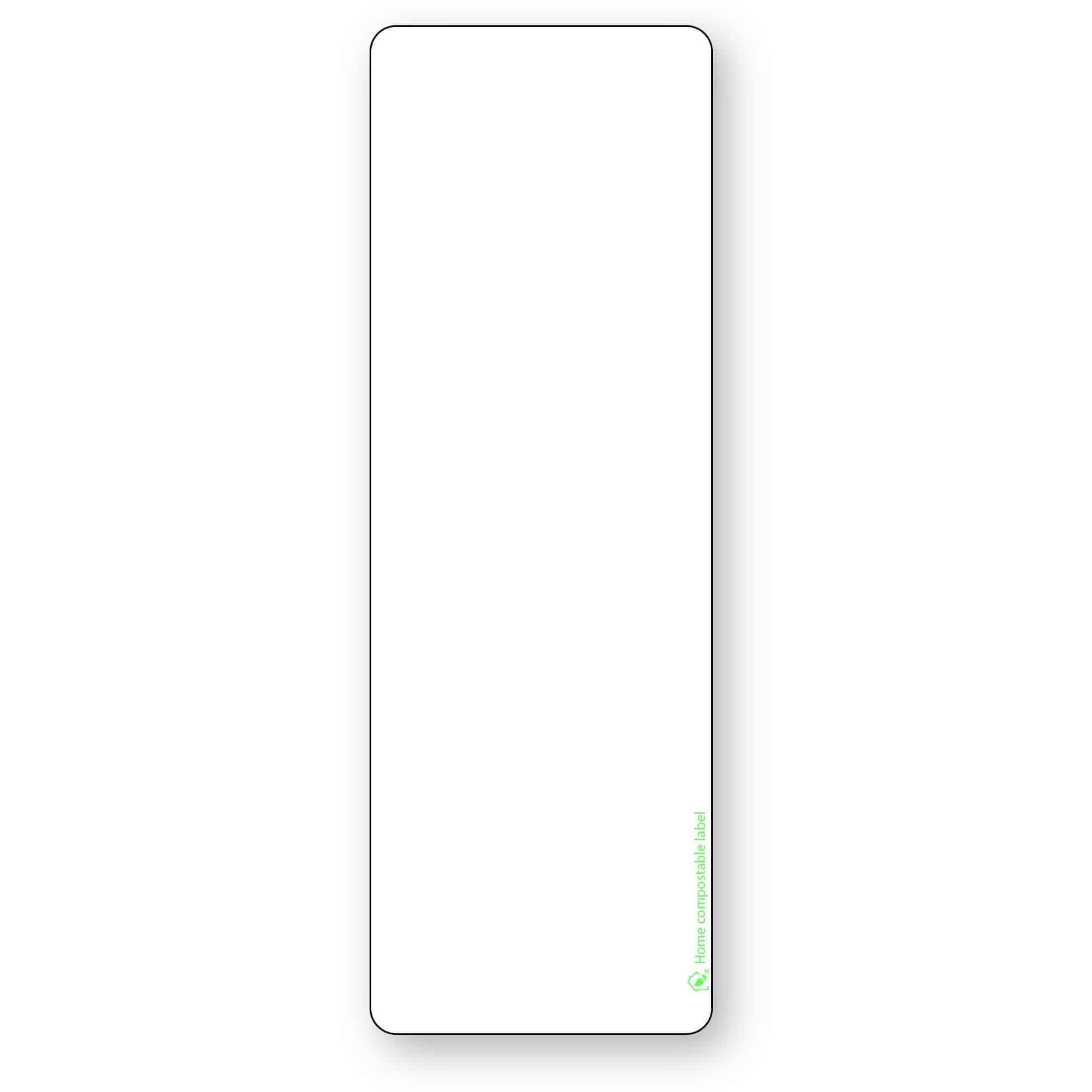 DateCodeGenie Blank Compostable Permanent Labels - 50mm x 150mm - White