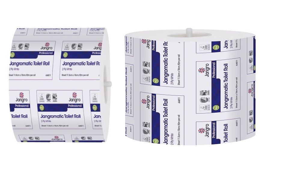 Jangromatic 2 Ply Toilet Rolls - White