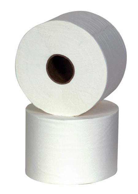 Jangro 2 Ply Micro Mini Toilet Rolls - White
