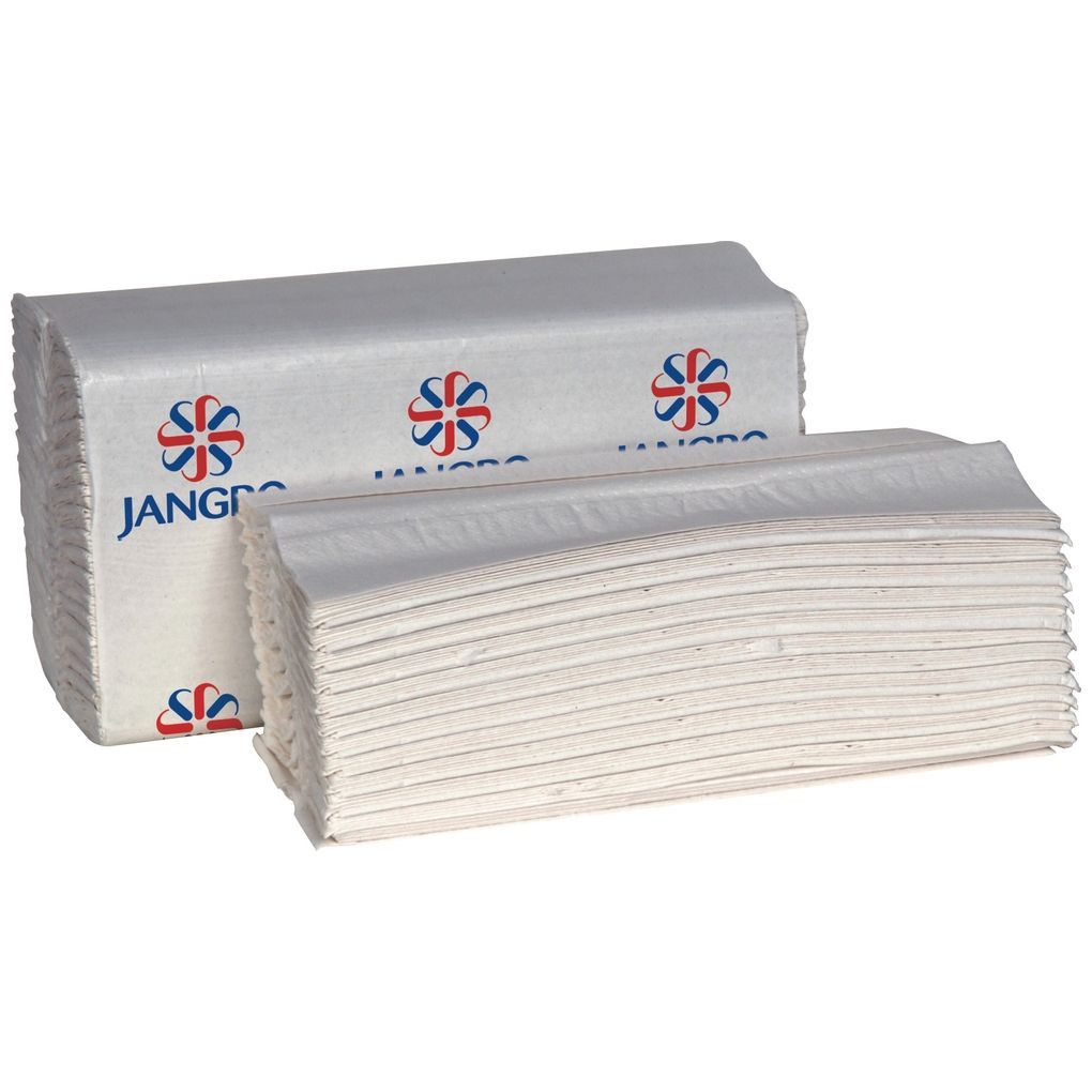Jangro 2 Ply C-Fold Hand Towels - White