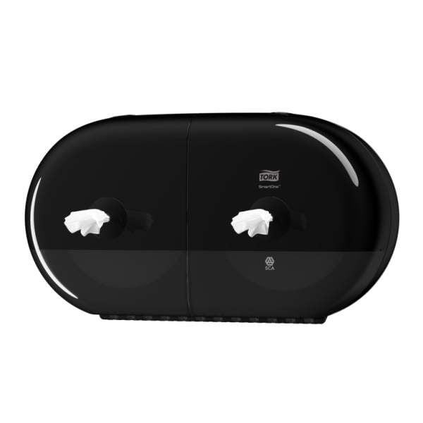 Tork SmartOne® Mini Toilet Roll Dispenser - Twin - Black