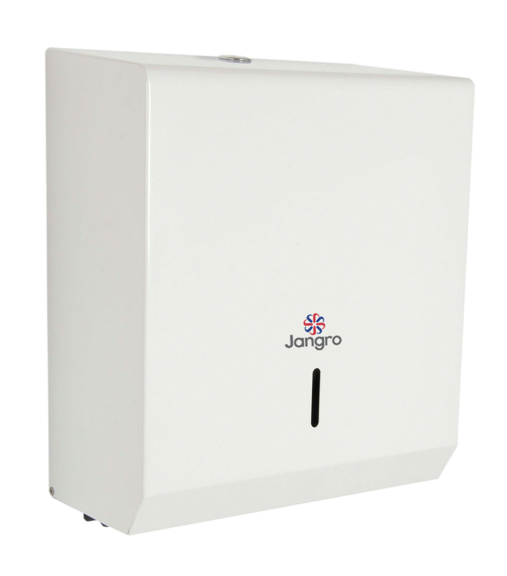 Jangro Metal Hand Towel Dispenser - White