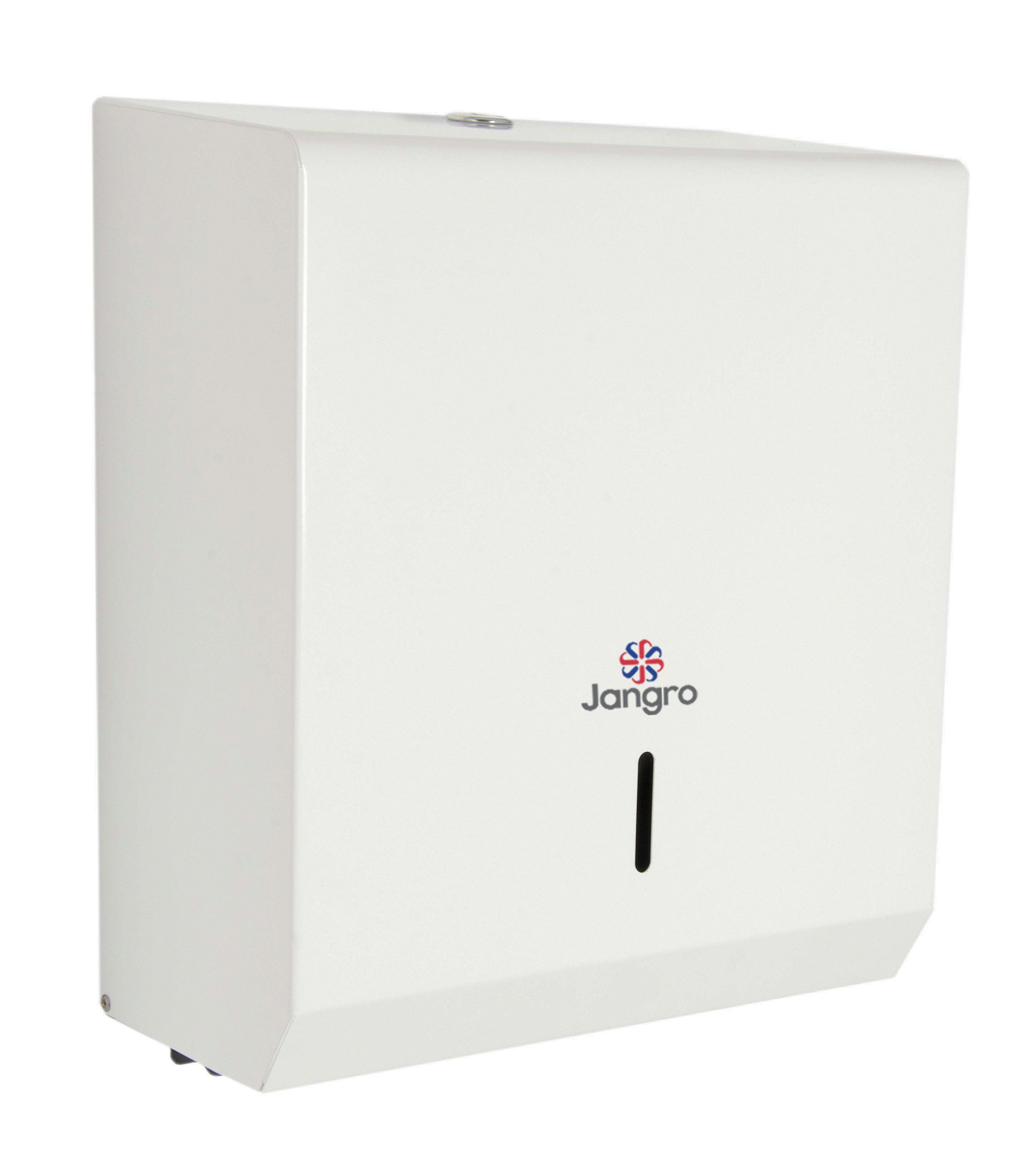 Jangro Metal Hand Towel Dispenser - White