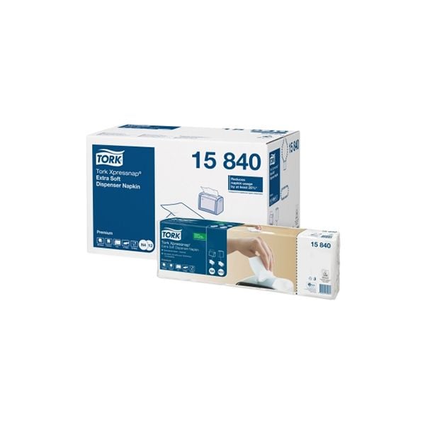 Tork Xpressnap® 1 Ply Tabletop Dispenser Napkins - White