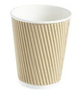 Kraft Ripple Wrap Hot Drink Cups - 16oz