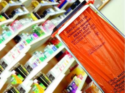 Clinical Medium Duty Waste Sacks - 90L / 8kg - Orange
