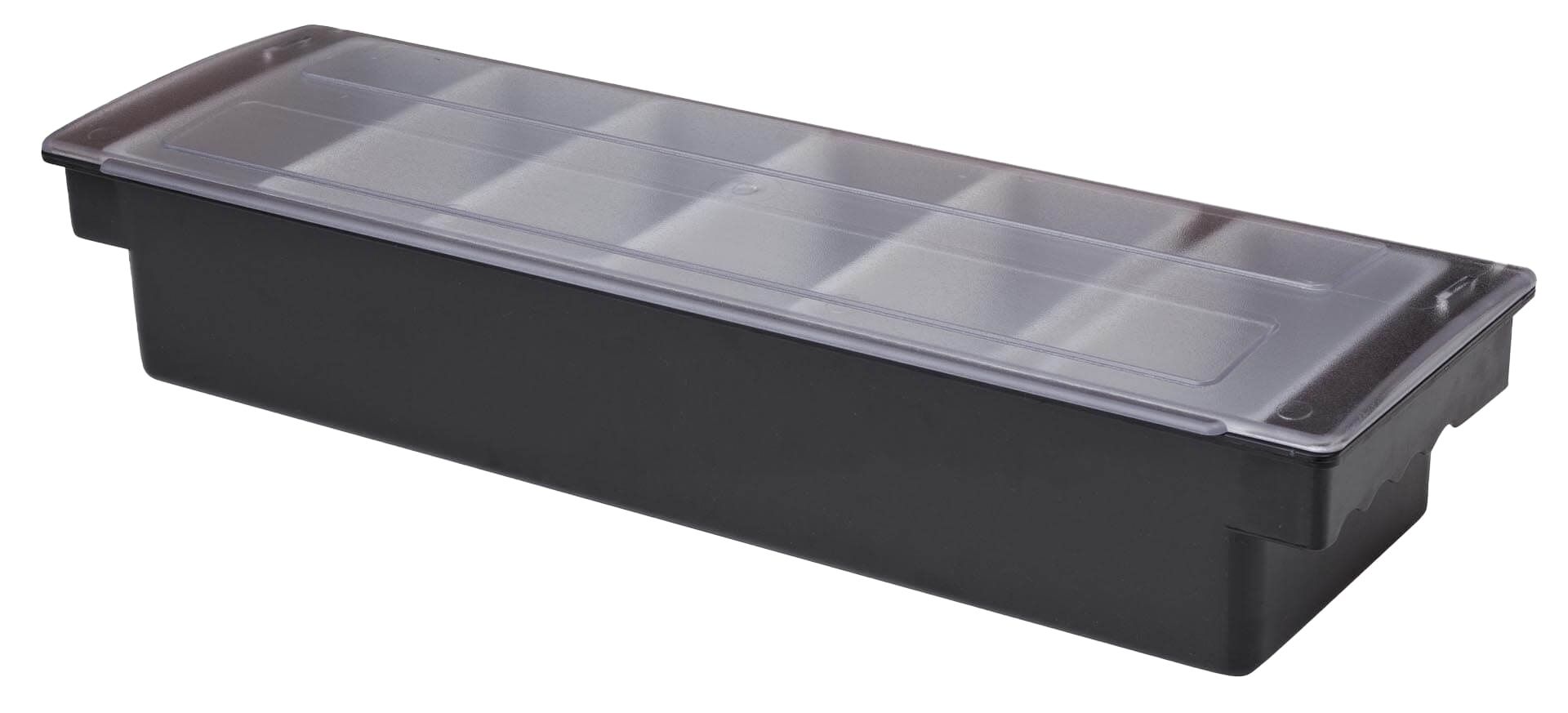 Condiment Holder - 6 Part - Black