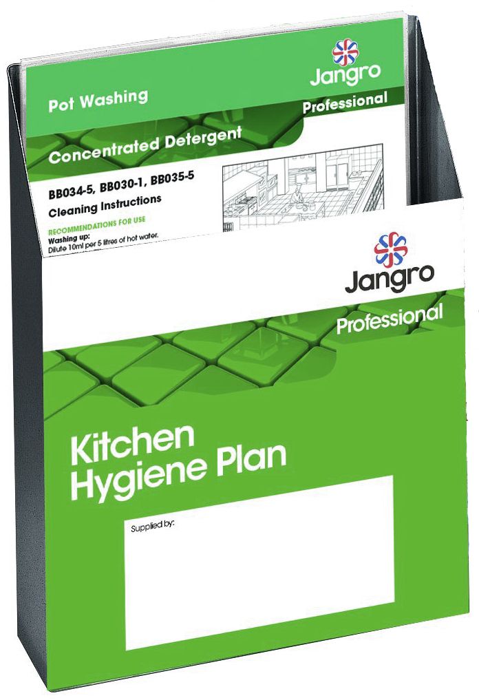Jangro Stainless Steel Holder for Instruction Sheets - A4
