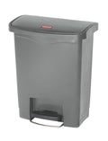 Slim Jim Front Pedal Waste Bin - 30L - Grey