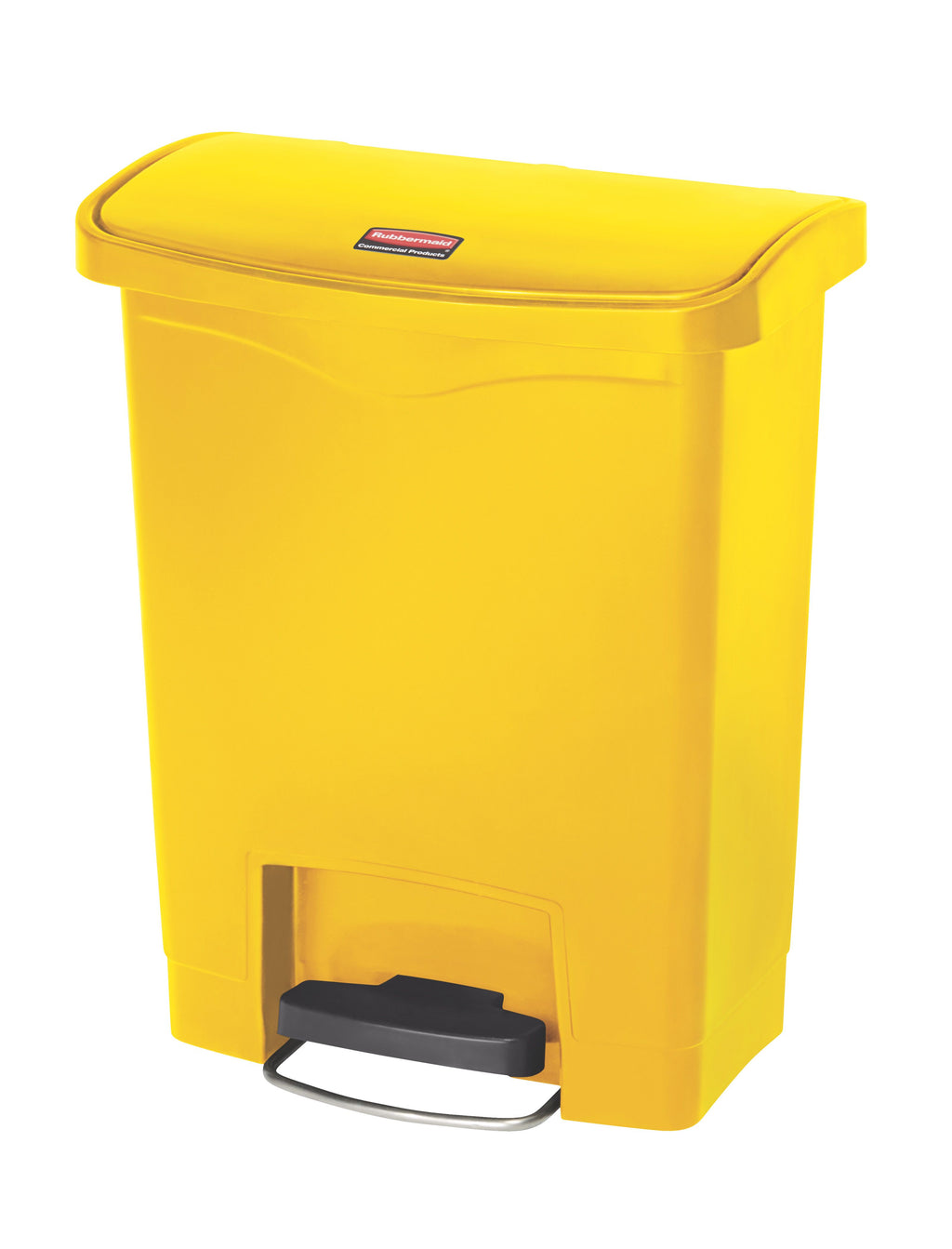 Slim Jim Front Pedal Waste Bin - 30L - Yellow