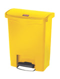 Slim Jim Front Pedal Waste Bin - 30L - Yellow