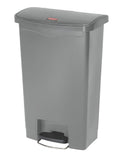 Slim Jim Front Pedal Waste Bin - 50L - Grey