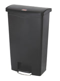 Slim Jim Front Pedal Waste Bin - 68L - Black