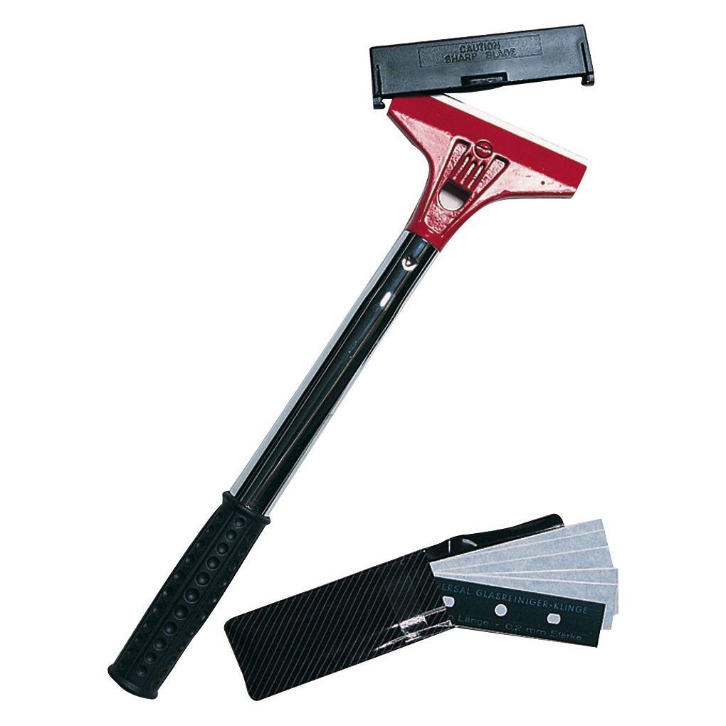Deluxe Window Scraper - Chrome - Red