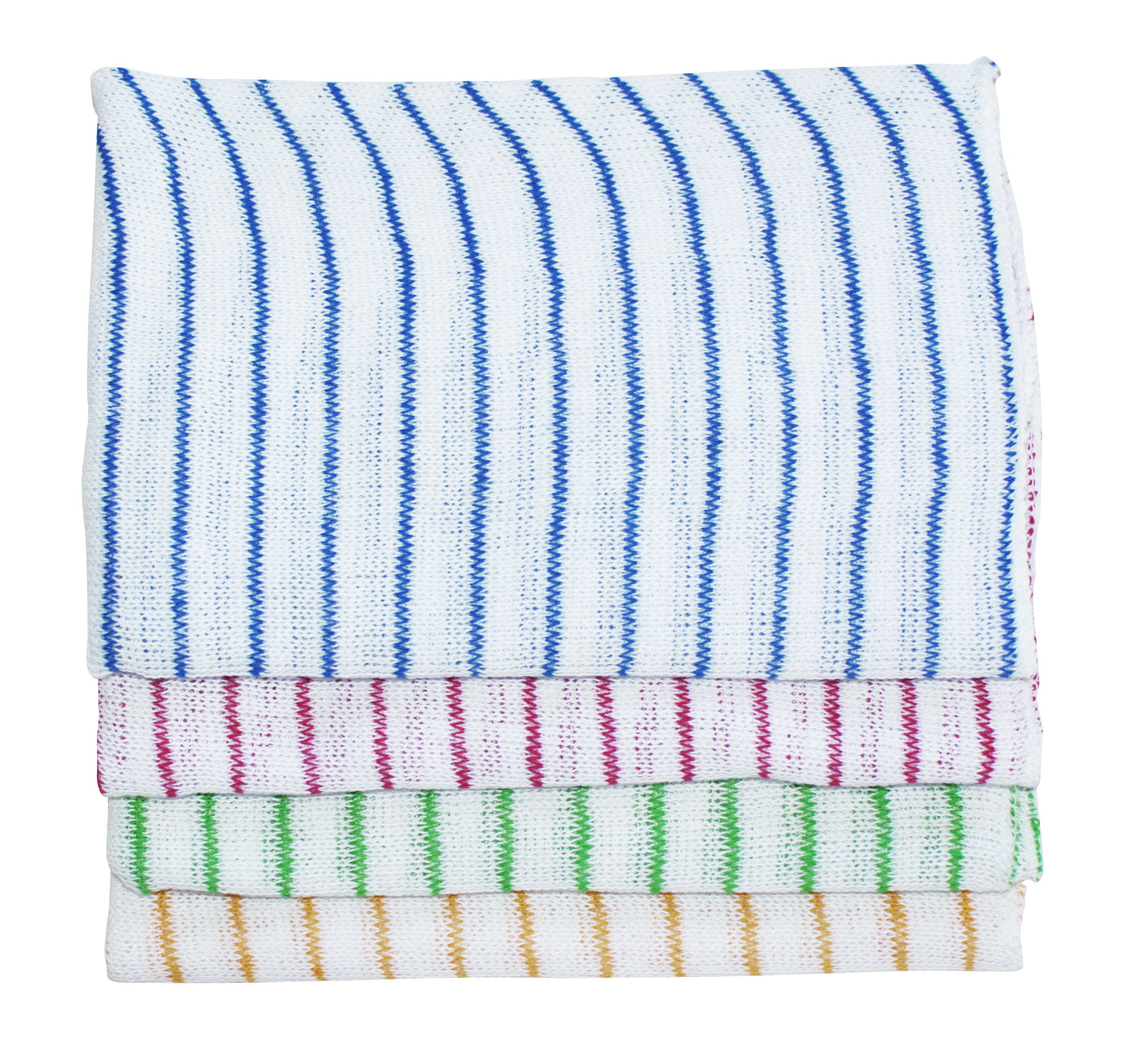 Jangro Stripe Dishcloths - Green