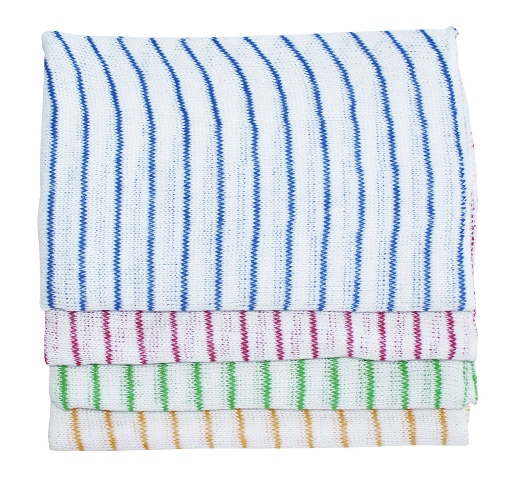 Jangro Stripe Dishcloths - Blue