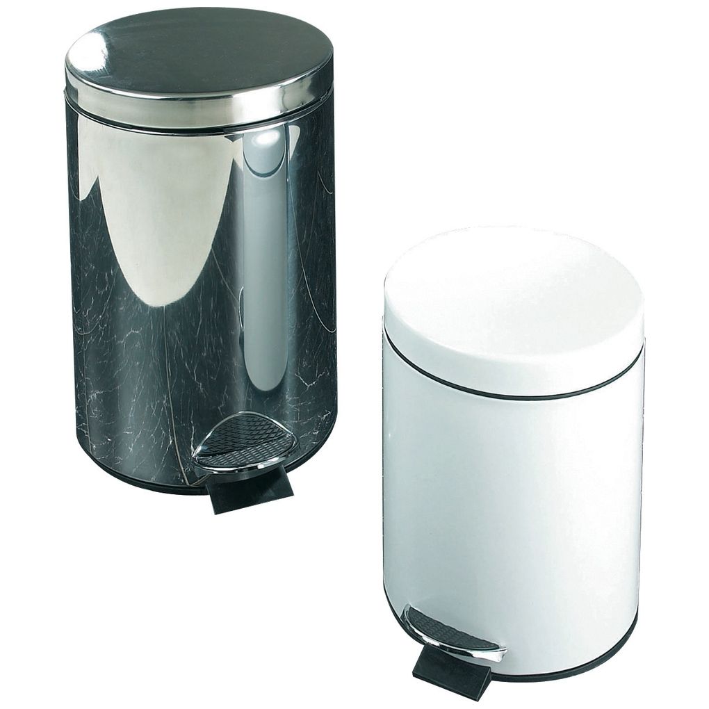 Stainless Steel Pedal Bin - 12L - Silver