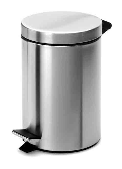 Stainless Steel Pedal Bin - 20L - Silver