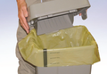 Clinical Medium Duty Tiger Striped Waste Sacks - 90L - Yellow