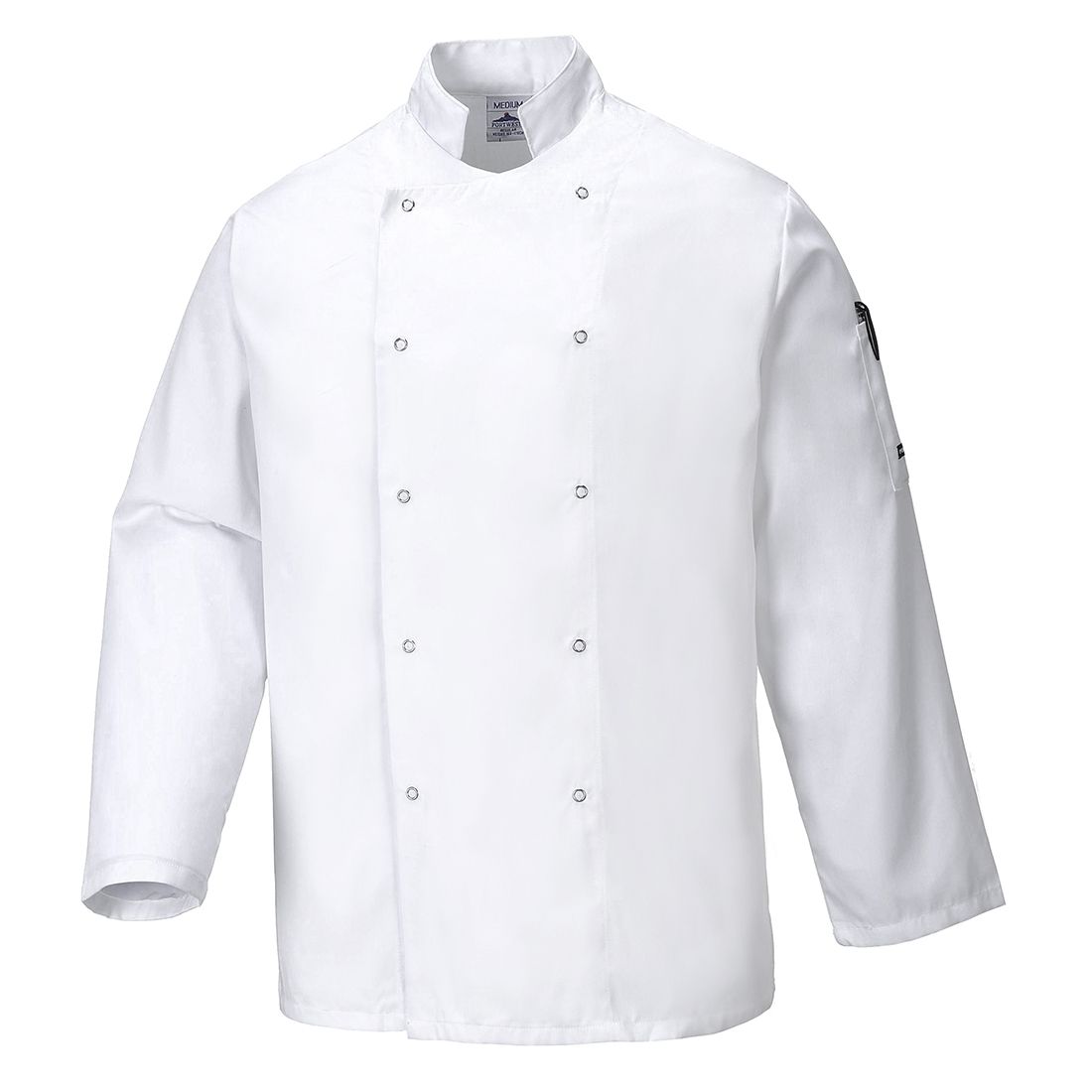 Suffolk Chef's Long Sleeve Jacket - M - White