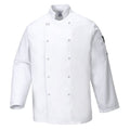 Suffolk Chef's Long Sleeve Jacket - S - White