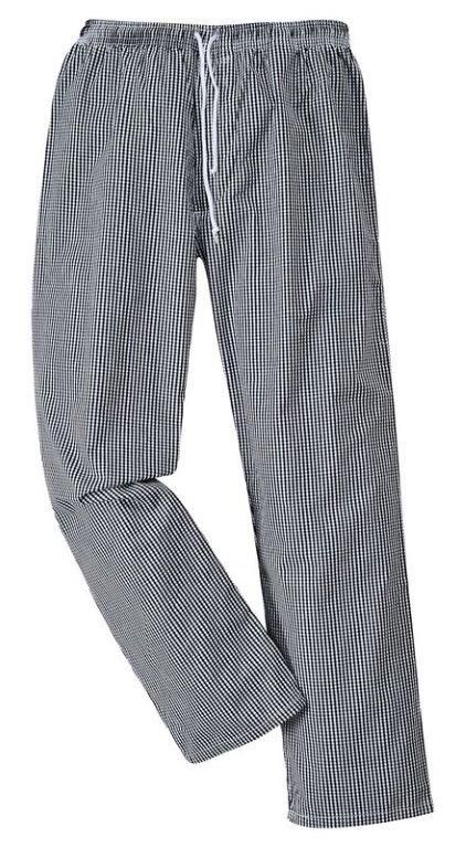 Bromley Chef's Trousers - M - Black / White