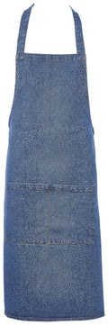 Denim Bib Apron - Washed