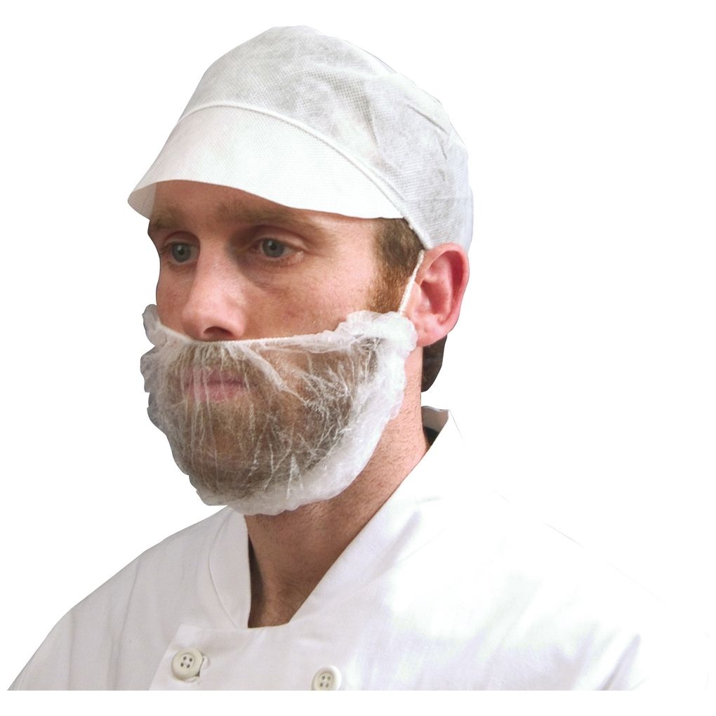 Disposable Snood Caps - White