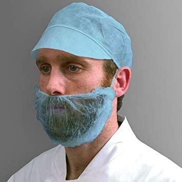 Disposable Beard Mask - Blue