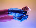 Professional Vinyl Gloves - Powder Free - XL - Blue