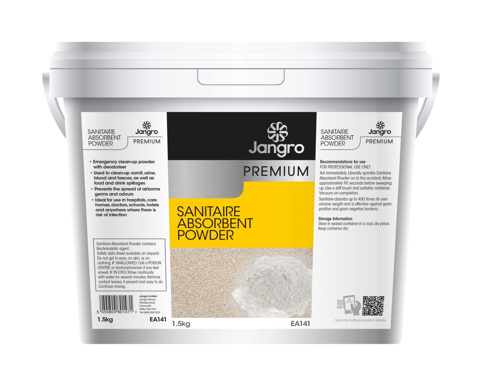 Jangro Premium Sanitaire Absorbent Powder - 1.5kg
