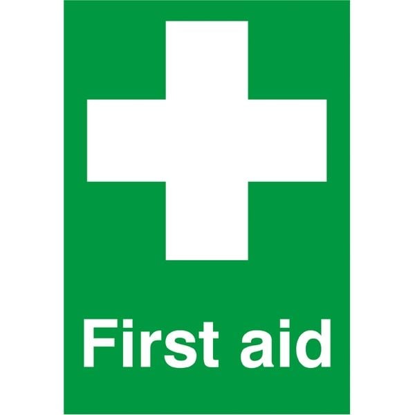 First Aid Sign - Rigid - 210mm