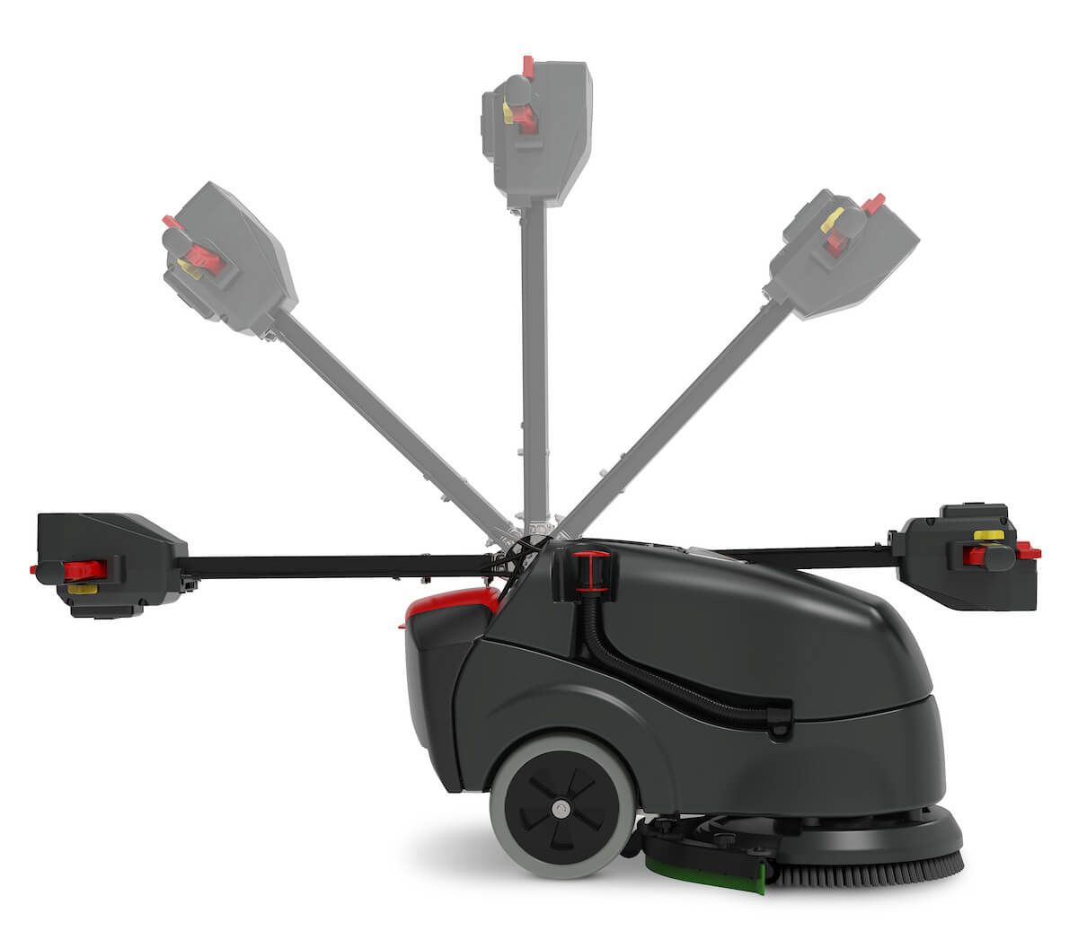 Numatic TTB1840NX-R Cordless Compact Scrubber Dryer with two batteries