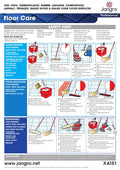 Jangro Professional Floor Care Wall Chart - A3