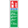 Dry Powder Fire Extinguisher Sign - Rigid