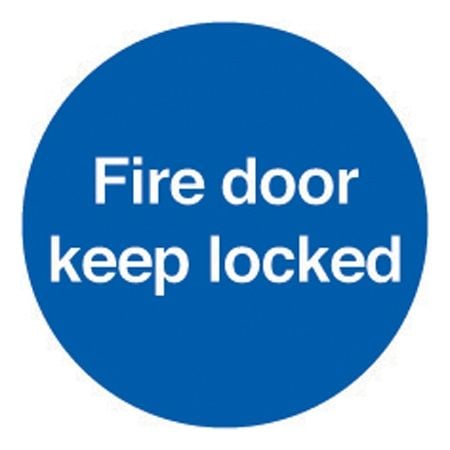 Fire Door Keep Locked Sign - Rigid