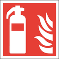 Fire Extinguisher Symbol Sign - Self Adhesive