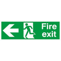 Fire Exit Sign - Self Adhesive - Arrow Left