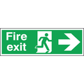 Fire Exit Sign - Rigid - Arrow Right