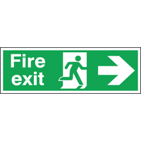 Fire Exit Sign - Rigid - Arrow Right