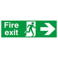 Fire Exit Sign - Self Adhesive - Arrow Right