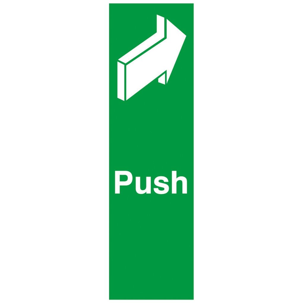 Push Sign - Self Adhesive