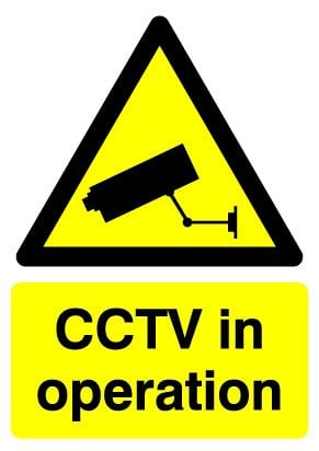 CCTV In Operation - Self Adhesive - 297mm