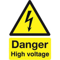 Danger High Voltage Sign - Rigid