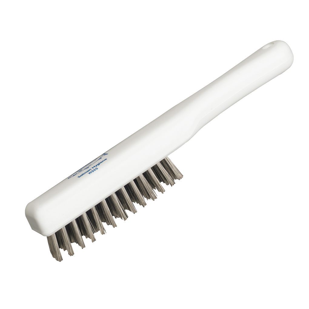Stainless Steel Wire Hand Brush - 279mm - White